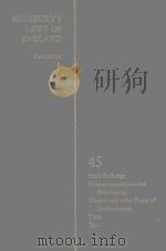 HALSBURY'S LAWS OF ENGLAND VOLUME 45（1985 PDF版）