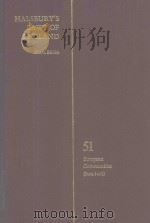 HALSBURY'S LAWS OF ENGLAND VOLUME 51（1986 PDF版）
