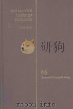 HALSBURY'S LAWS OF ENGLAND VOLUME 46 1984 PDF电子版封面 0406034001