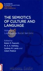 semiotics of culture and language  volume 1language as social semiotic（ PDF版）