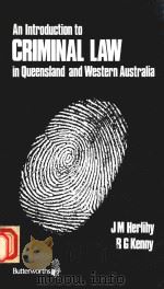 AN INTRODUCTION TO CRIMINAL LAW IN QUEENSLAND AND WESTERN AUSTRALIA（1978 PDF版）