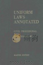 UNIFORM LAWS ANNOTATED 1980 PDF电子版封面