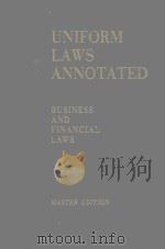 UNIFORM LAWS ANNOTATED（1978 PDF版）