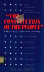 “THE CONSTITUTION OF THE PEOPLE” REFLECTIONS ON CITIZENS AND CIVIL SOCIETY（1991 PDF版）