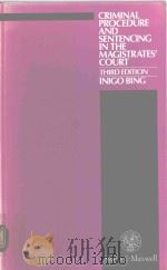 CRIMINAL PROCEDURE AND SENTENCING IN THE MAGISTRATES' COURT（1994 PDF版）