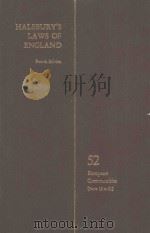 HALSBURY'S LAWS OF ENGLAND VOLUME 52（1986 PDF版）