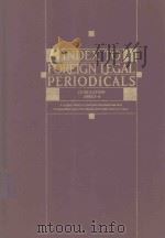 IDEX TO FOREIGN LEGAL PERIODICALS COMULATION 1-4 1992 PDF电子版封面