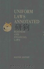 UNIFORM LAWS ANNOTATED（1978 PDF版）