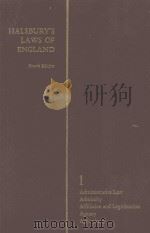 HALSBURY'S LAWS OF ENGLAND VOLUME I（1973 PDF版）