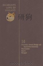 HALSBURY'S LAWS OF ENGLAND VOLUME 16 1976 PDF电子版封面 0406034001
