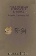 INDEX TO LEGAL PERIODICALS AND BOOKS  34（1995 PDF版）
