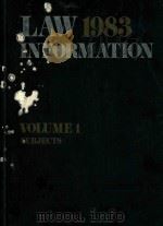 LAW 1983 INFORMATION（1983 PDF版）