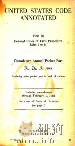 UNITED STATES CODE ANNOTATED TITLE 28（1981 PDF版）