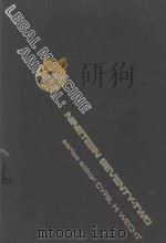 LEGAL MEDICINE ANNUAL 1972（1972 PDF版）