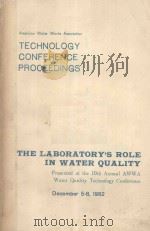 THE LABORATORY'S ROLE IN WATER QUALITY（1982 PDF版）