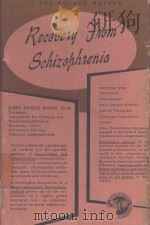 RECOVERY FROM SCHIZOPHRENIA（1957 PDF版）