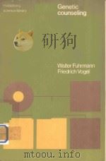 GENETIC COUNSELING A GUIDE FOR THE PRACITCING PHYSICIAN（1969 PDF版）
