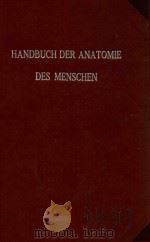 HANDBUCH DER ANATOMIE DES MENSCHEN MIT 77 ZUM TEIL FARBIGEN ABBILDUNGEN DAS LYMPHGFASSSYSTEM 1909 PDF电子版封面