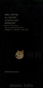 SIGNS SYMPTOMS AND TREATMENT OF CERTAIN ACUTE INTOXICATIONS（1958 PDF版）