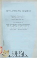DEVELOPMENTAL GENERICS 1976 PDF电子版封面 0913258393