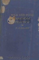 MILK AND FOOD SANITATION PRACTICE（1947 PDF版）