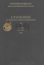 LYSOSOMES IN BIOLOGY AND PATHOLOGY 4（1975 PDF版）