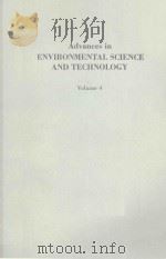 ADVANCES IN ENVIRONMENTAL SCIENCE AND TECHNOLOGY VOLUME 4（1974 PDF版）
