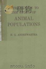 INTRODUCTION TO THE STUDY OF ANIMAL POPILATIONS（1961 PDF版）