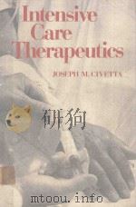 INTENSIVE CARE THERAPEUTICS（1980 PDF版）