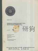 PROCEEDINGS OF A SEMINAR ON THE USE OF STABLE ISOTOPES IN%CLINICAL PHARMACOLOGY（1971 PDF版）