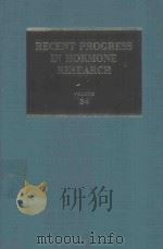 RECENT PROGRESS IN HORMONE RESEARCH VOLUME 34（1978 PDF版）