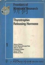 FRONGIERS OF HORMONE RESEARCH VOL.1 1972 PDF电子版封面 M.MARIOS