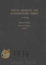 GMELIN HANDBUCH DER ANORGANISCHEN CHEMIE PROTACTINIUM ERGANZUNGSBAND 1（1977 PDF版）