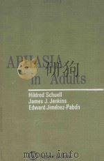 APHASIA IN ADULTS 1964 PDF电子版封面