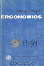 INTRODUCTION TO ERGONOMICS 1972 PDF电子版封面 W.T.SINGLETON