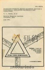 RADIATION EFFECTS DESIGN HANDBOOK（1971 PDF版）