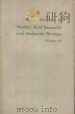 PROGRESS IN NUCLEIC ACID RESEARCH AND MOLECUAR BIOLOGY VOLUME 19（1976 PDF版）