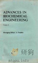 ADVANCES IN BIOCHEMICAL ENGNIEERING VOLUME 15 1980 PDF电子版封面 3540096868 A.FIECHTER