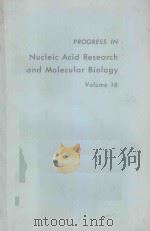 PROGRESS IN NUCLEIC ACID PRESEARCH AND MOLECULAR BIOLOGY VOLUME 16（1976 PDF版）