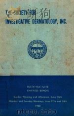 PROGRAM TWENTY SEVENTH ANNUAL MEETING OF THE SOCIETY FOR INVESTIGATIVE DERMATIOLOGY INC（1966 PDF版）