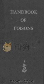 HANDBOOK OF POISONS（1955 PDF版）