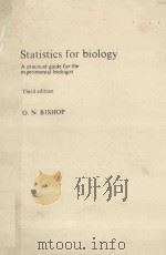STATISTICS FOR BIOLOGY THIRD EDITION（1980 PDF版）