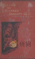 LIFE OF JONH MILTON 1890 PDF电子版封面