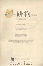 PERSPECTIVES OF FUNDAMENTAL PHYSICS（1979 PDF版）