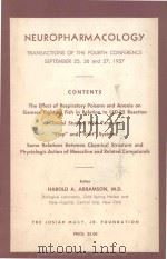 NEUROPHARMACOLOGY（1959 PDF版）