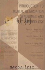 INTRODUCTION TO MENTAL RETARDATION SYNDROMES AND TERMINOLOGY（1978 PDF版）