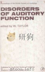 DISORDERS OF AUDITORY FUNCTION（1973 PDF版）