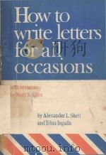 HOW TO WRITE LETTERS FOR ALL OCCASIONS（1942 PDF版）