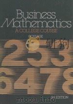 BUSINESS MATHEMOITICS A COLLEGE COURSE 2D EDITION（1978 PDF版）