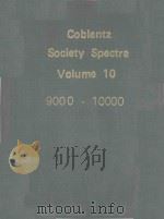 COBLENTZ SOCIETY SPECTRA VOLUME 10（1975 PDF版）